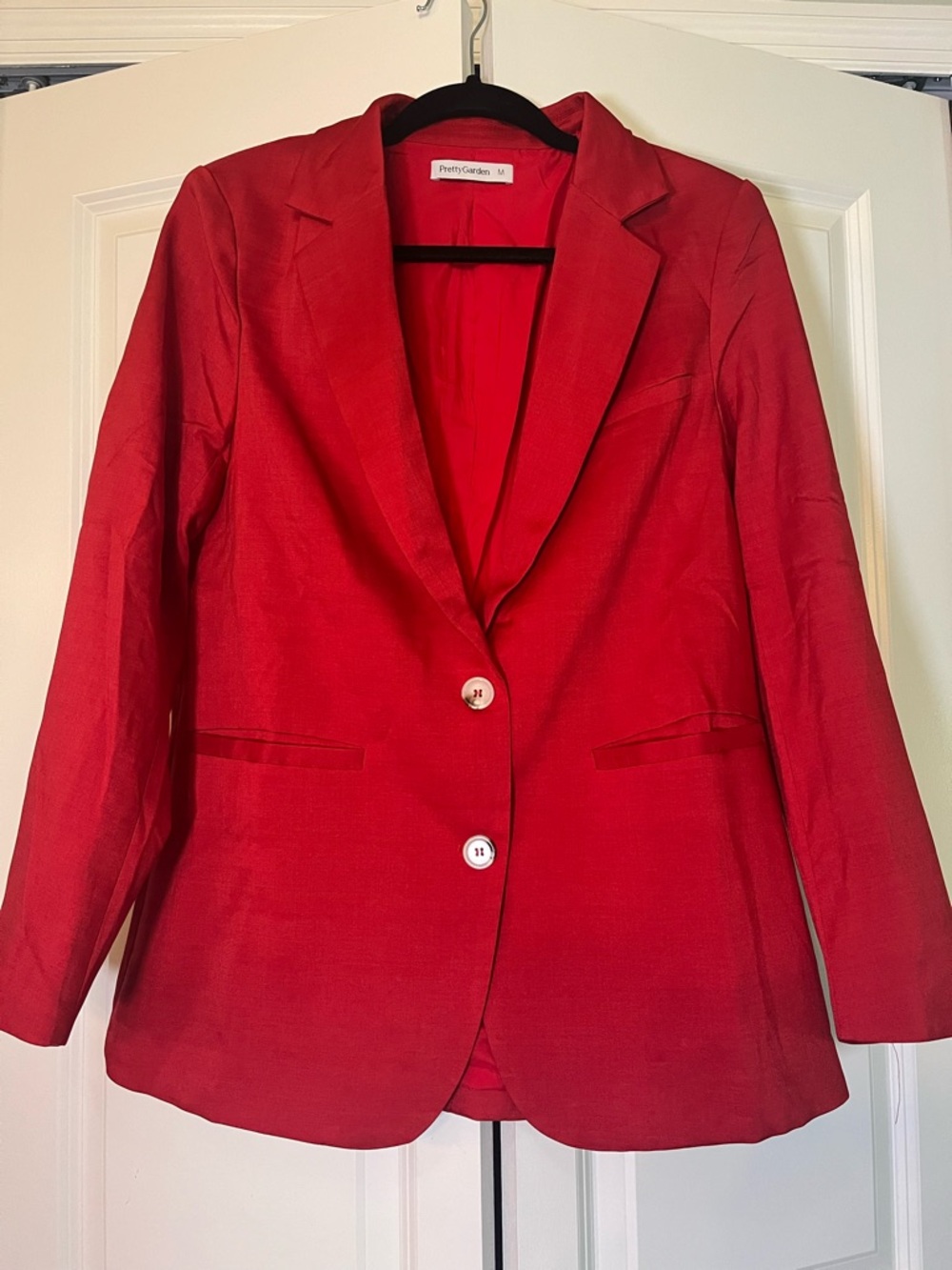 Red Women's Blazer - PrettyGarden